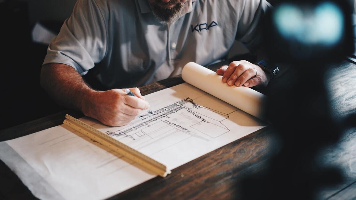 Setting out and planning a groundworks job from drawings